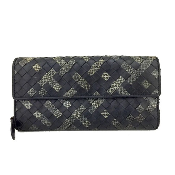 Authentic Bottega Veneta Intrecciato Long Wallet - Picture 1 of 6